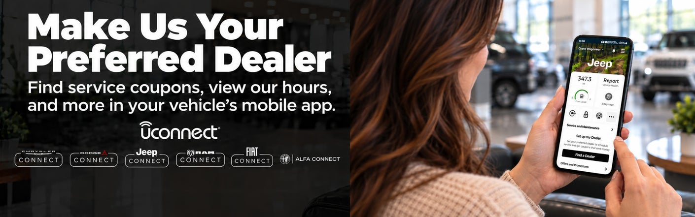 uconnect® make us your preferred dealer | Flow Volkswagen Wilmington in Wilmington NC