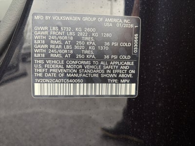 2026 Volkswagen Atlas SE