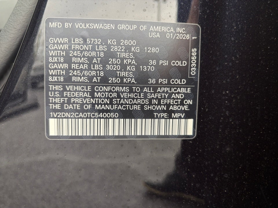 2026 Volkswagen Atlas SE