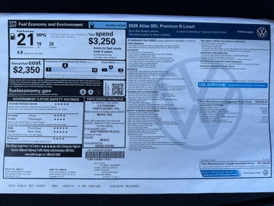 2026 Volkswagen Atlas SEL Premium R-Line