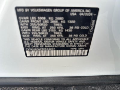 2026 Volkswagen Atlas 2.0T SE w/Technology