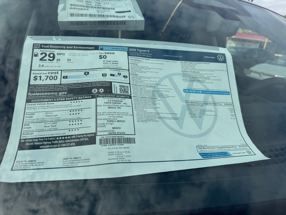 2026 Volkswagen Tiguan S