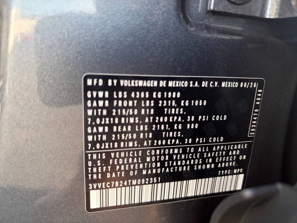 2026 Volkswagen Taos SE