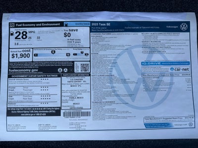 2025 Volkswagen Taos 1.5T SE
