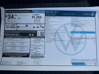 2026 Volkswagen Jetta S