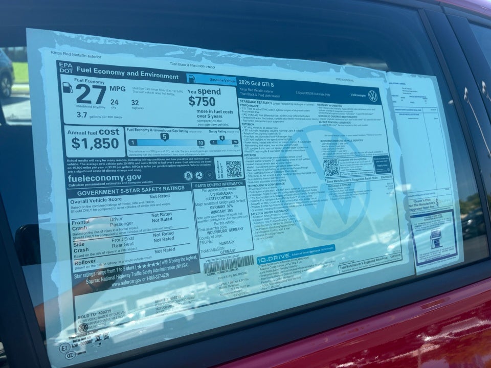 2026 Volkswagen Golf GTI S