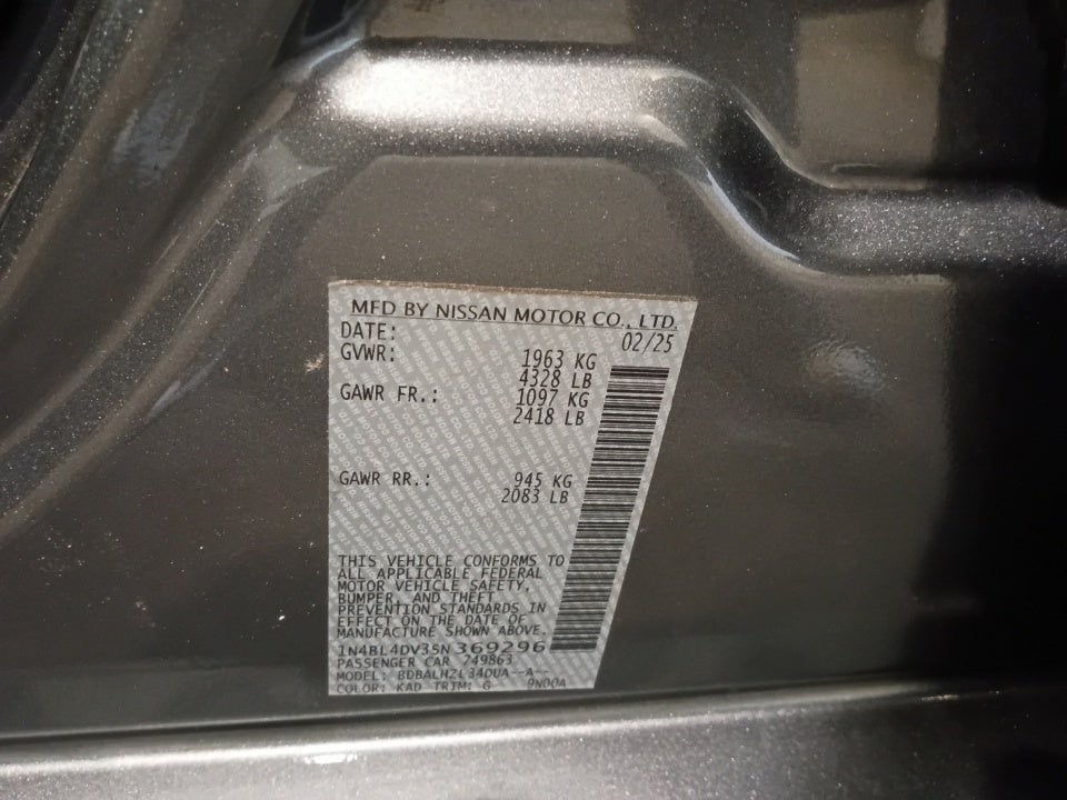 2025 Nissan Altima SV