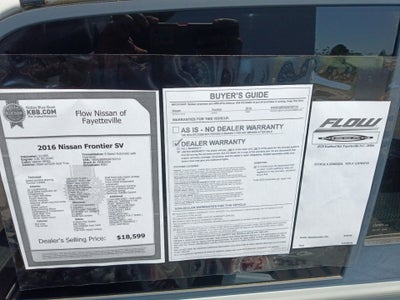 2016 Nissan Frontier SV
