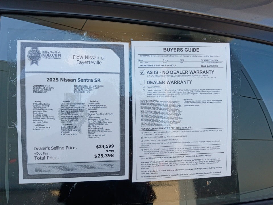 2025 Nissan Sentra SR