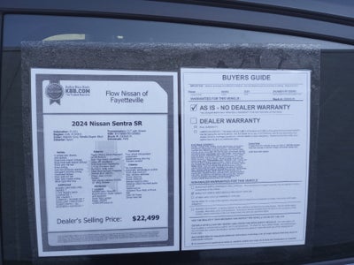 2024 Nissan Sentra SR Xtronic CVT