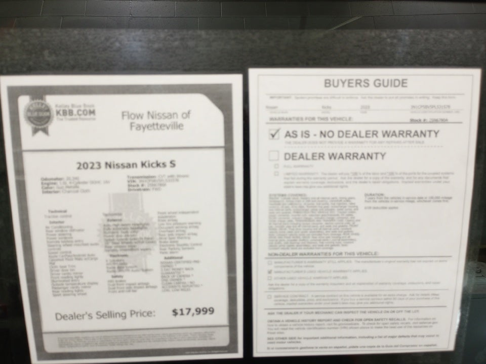 2023 Nissan Kicks S Xtronic CVT