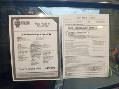 2020 Nissan Rogue Sport SV FWD Xtronic CVT