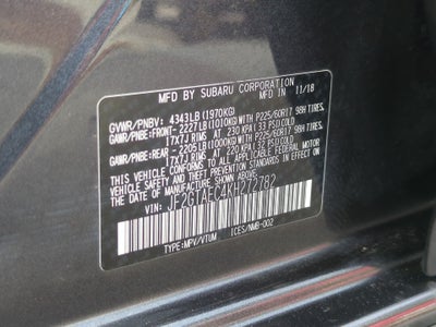 2019 Subaru Crosstrek 2.0i Premium