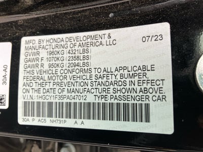 2023 Honda Accord EX