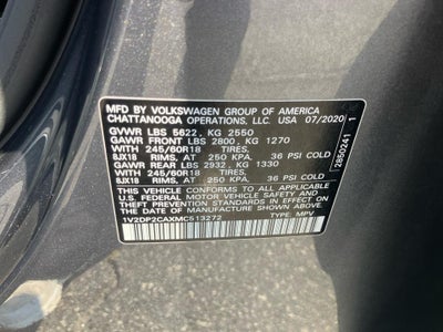 2021 Volkswagen Atlas 2.0T SE
