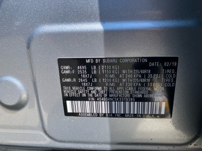 2019 Subaru Outback 2.5i Limited