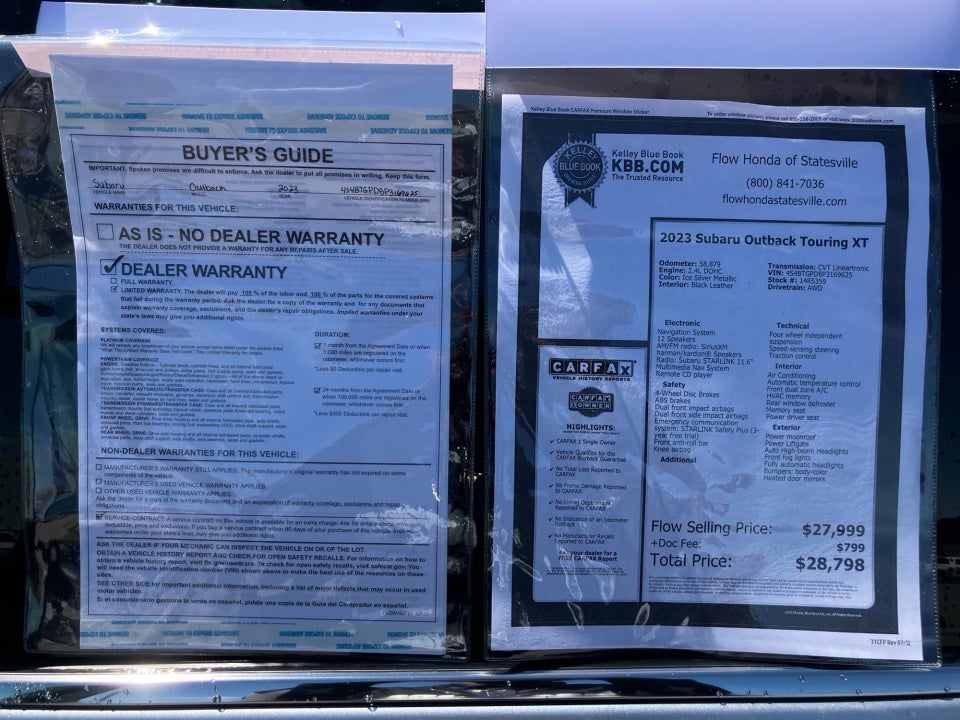 2023 Subaru Outback Touring XT