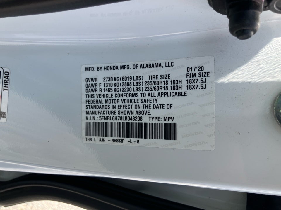2020 Honda Odyssey EX-L