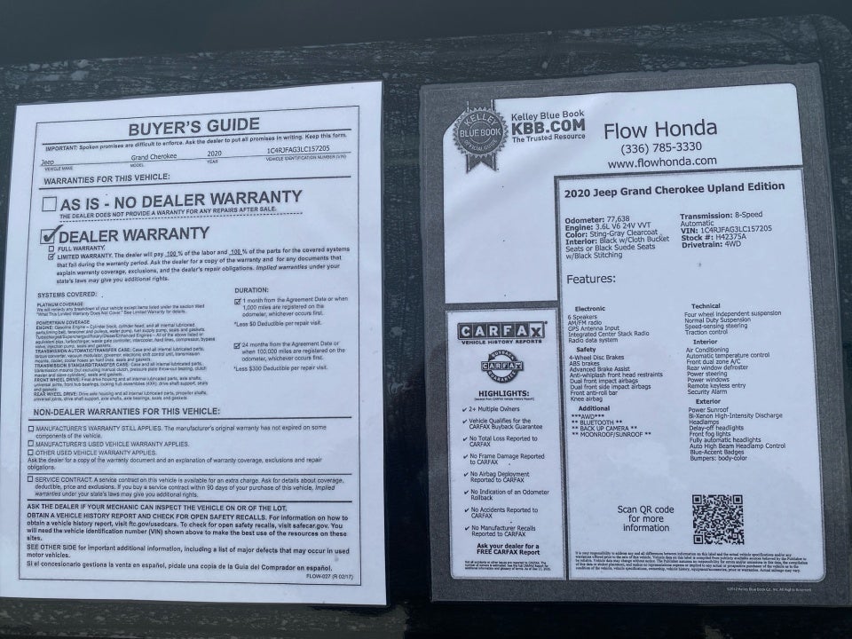 2020 Jeep Grand Cherokee Upland 4X4