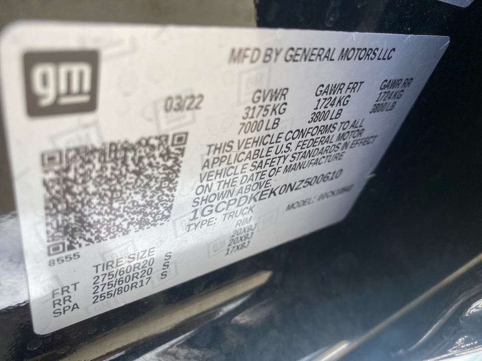 2022 Chevrolet Silverado 1500 4WD Crew Cab Short Bed LT with 2FL