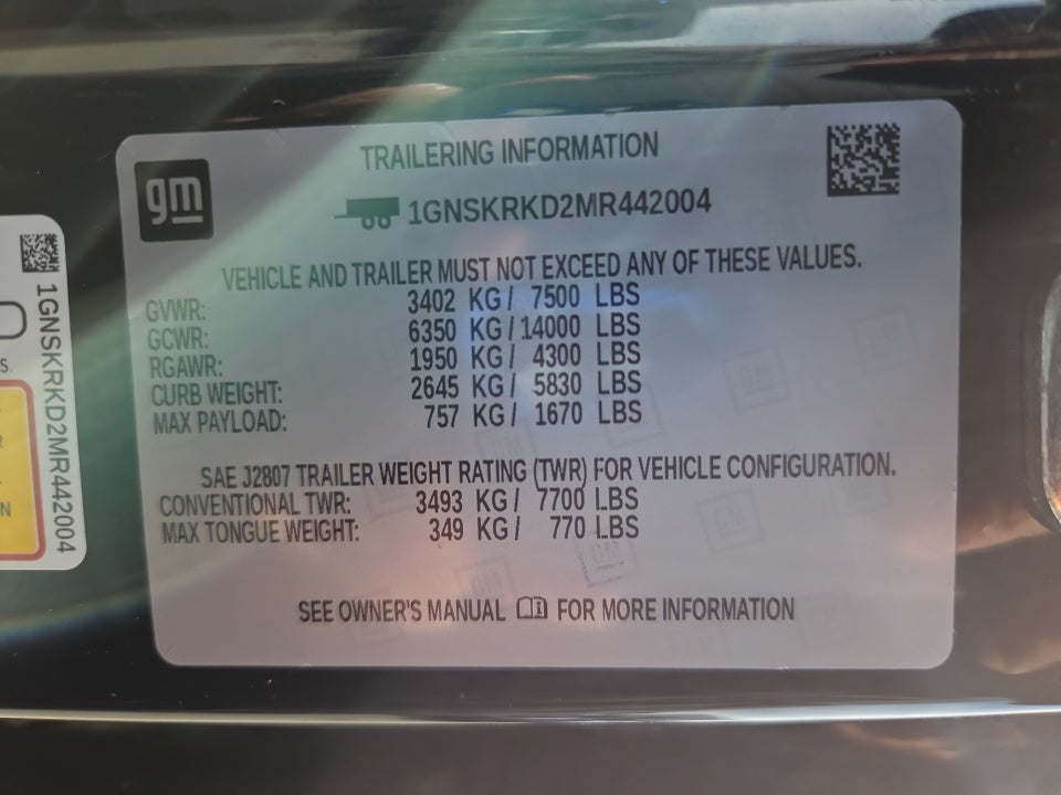 2021 Chevrolet Tahoe 4WD RST