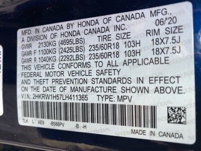 2020 Honda CR-V 2WD EX