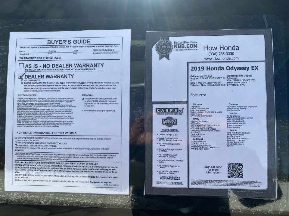 2019 Honda Odyssey EX