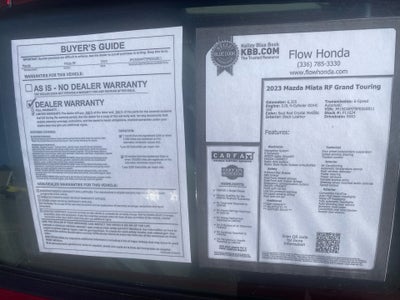 2023 Mazda Mazda MX-5 Miata RF Grand Touring