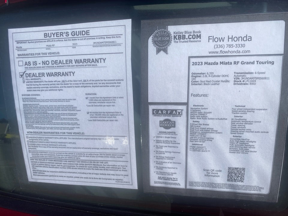 2023 Mazda Mazda MX-5 Miata RF Grand Touring