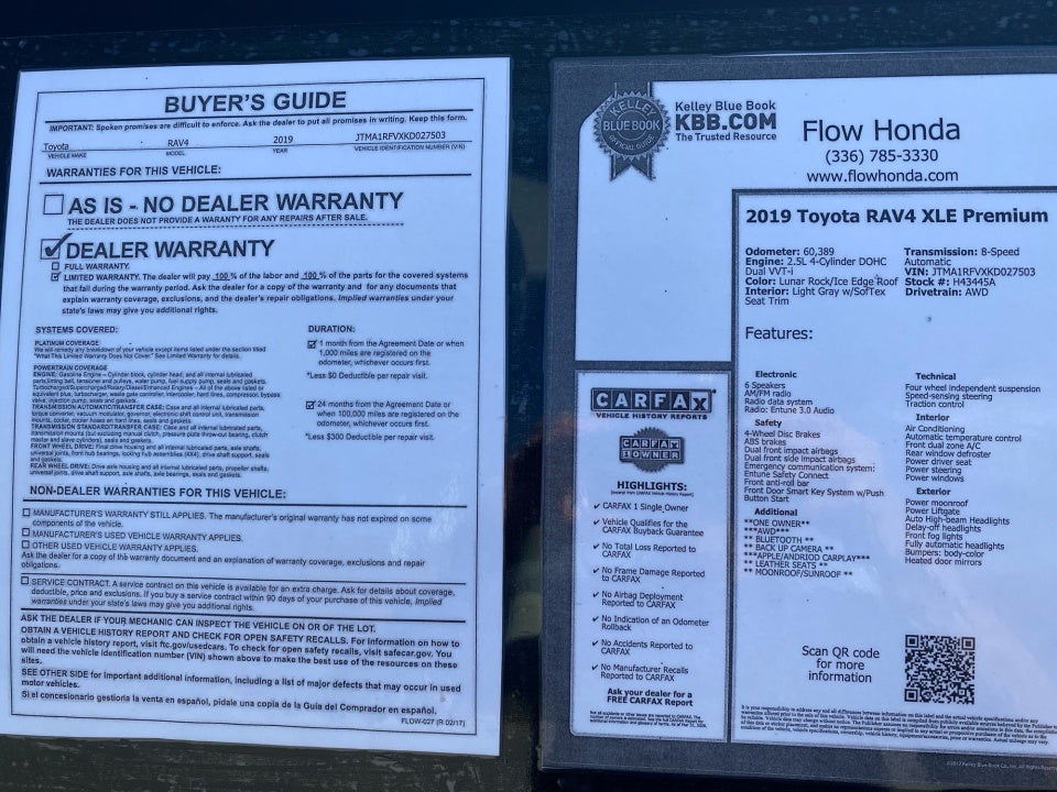 2019 Toyota RAV4 XLE Premium