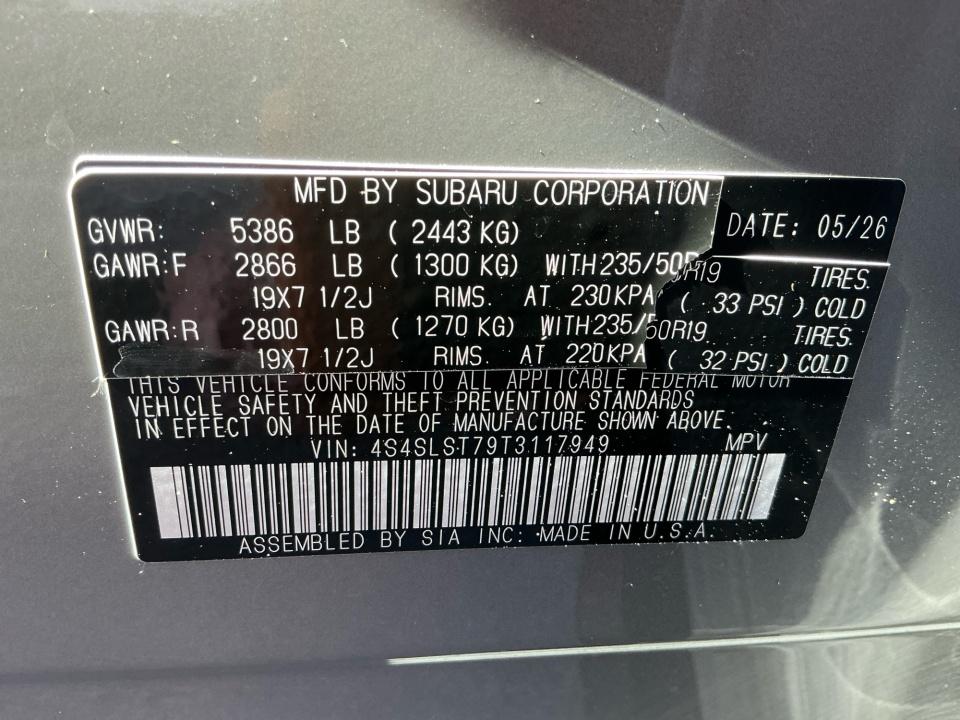 2026 Subaru Forester Touring Hybrid