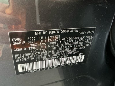 2025 Subaru Ascent Onyx Edition Limited 7-Passenger