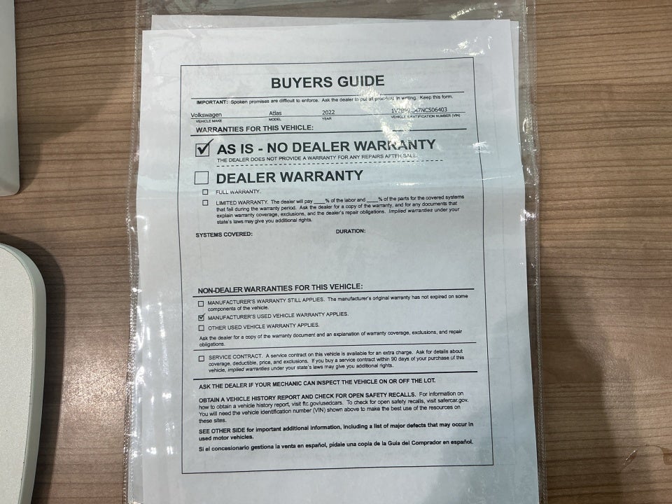 2022 Volkswagen Atlas 2.0T SEL