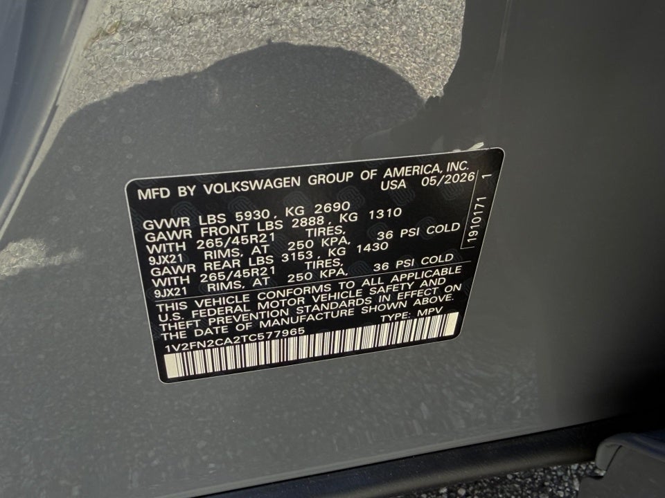 2026 Volkswagen Atlas 2.0T SEL Premium R-Line