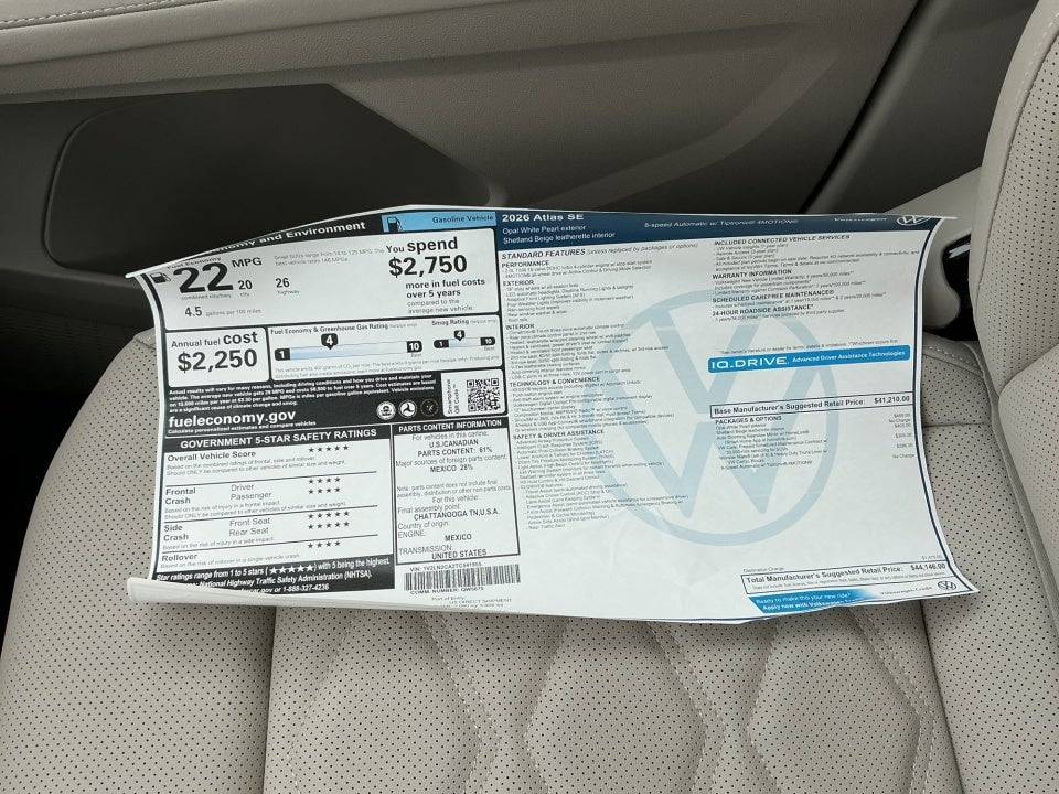 2026 Volkswagen Atlas SE