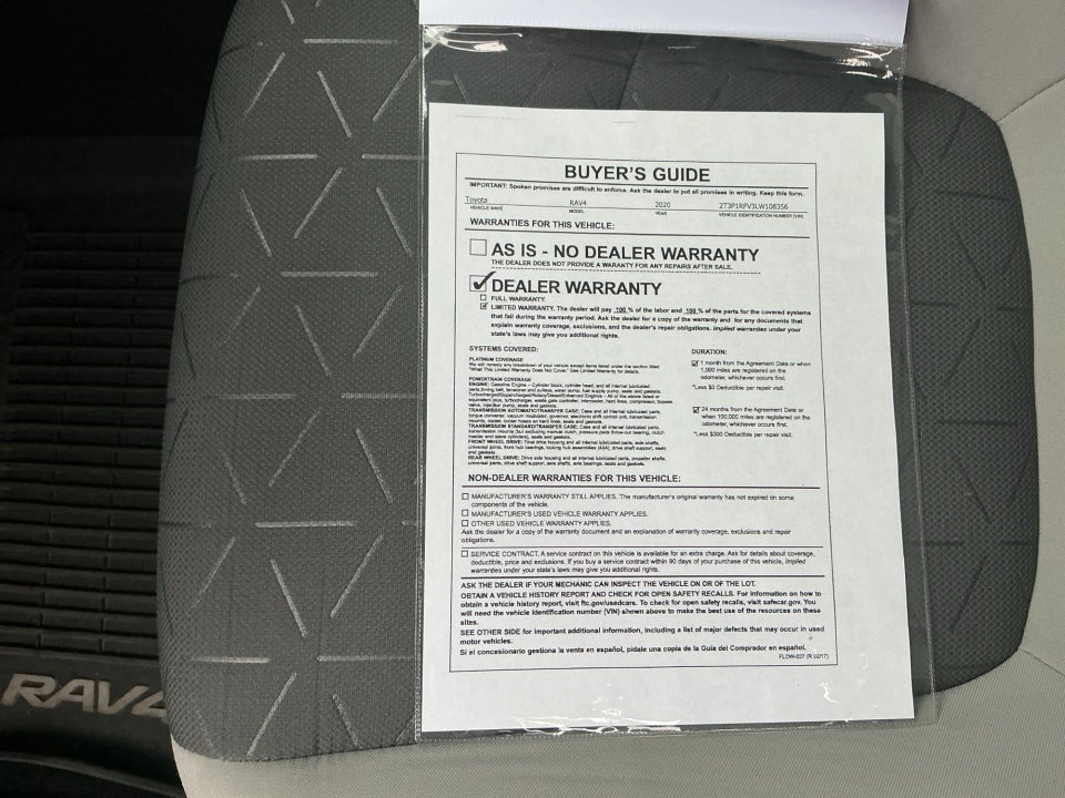 2020 Toyota RAV4 XLE