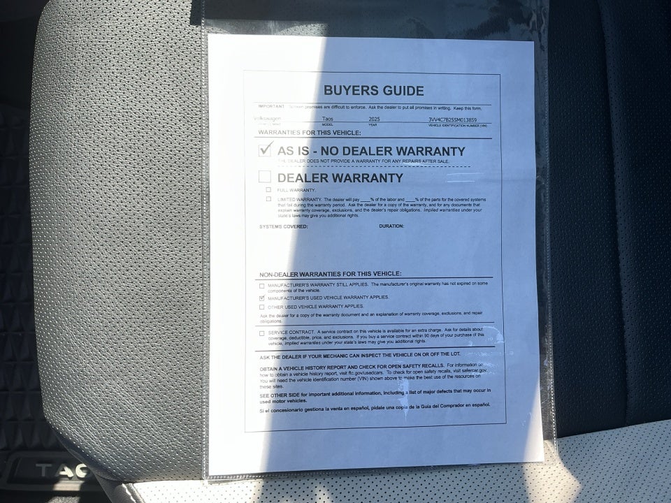 2025 Volkswagen Taos 1.5T SEL