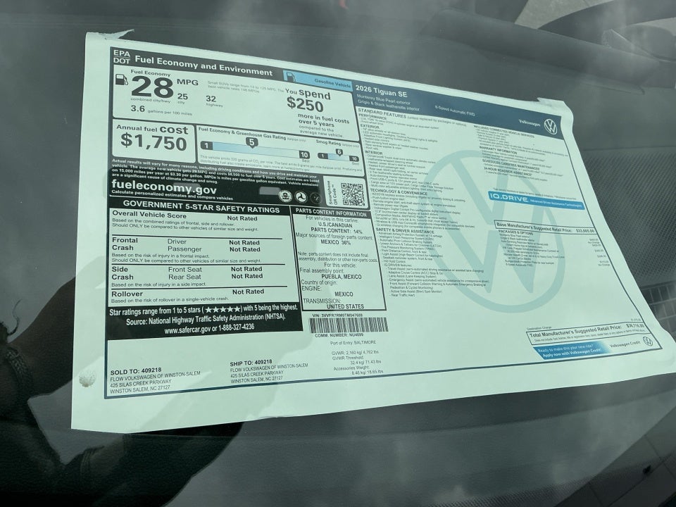 2026 Volkswagen Tiguan SE