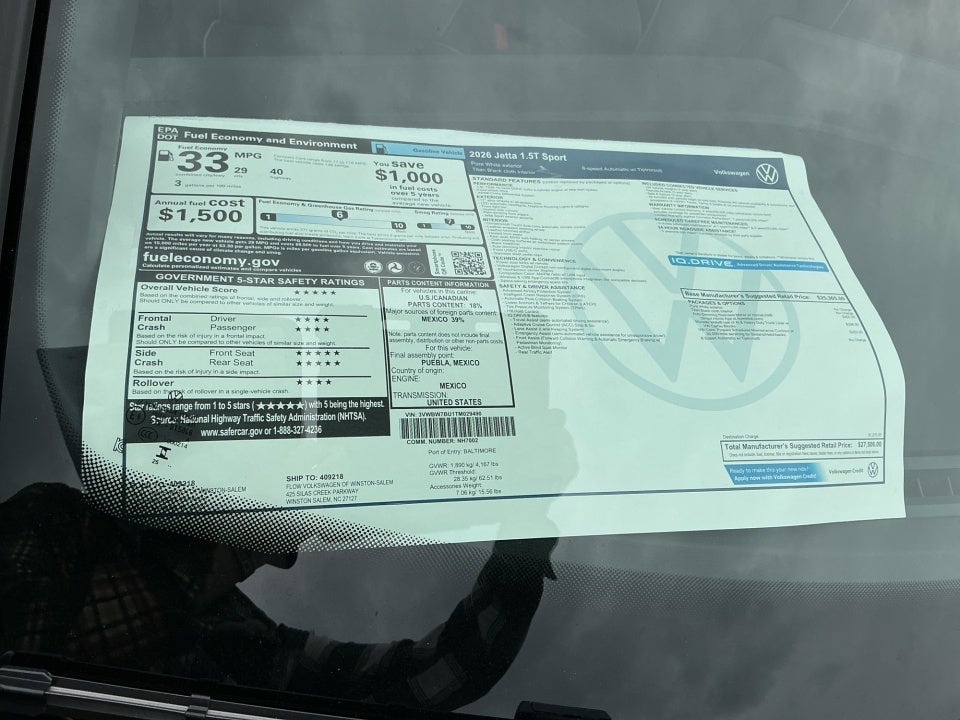 2026 Volkswagen Jetta Sport