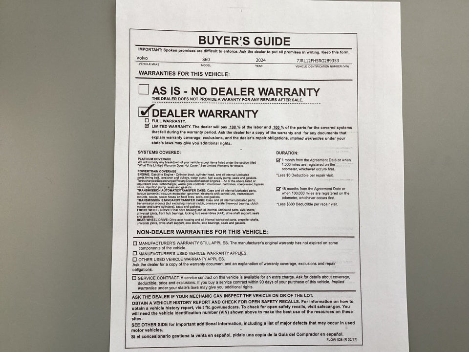 2024 Volvo S60 B5 Plus Black Edition