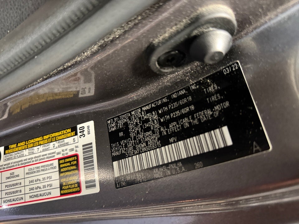 2022 Toyota Sienna Platinum