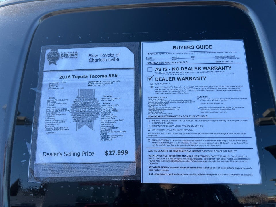 2016 Toyota Tacoma SR5 V6