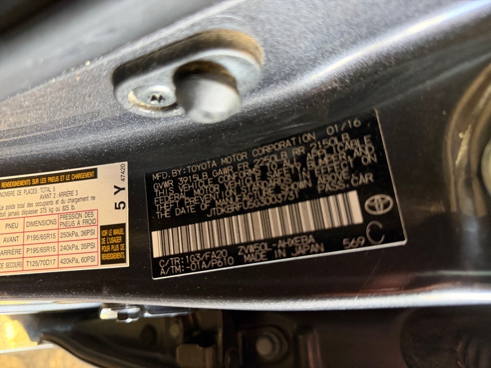 2016 Toyota Prius Two