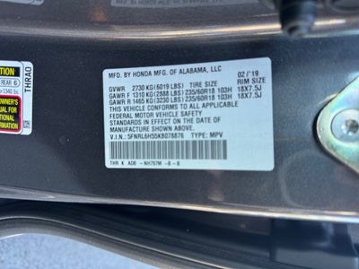 2019 Honda Odyssey EX