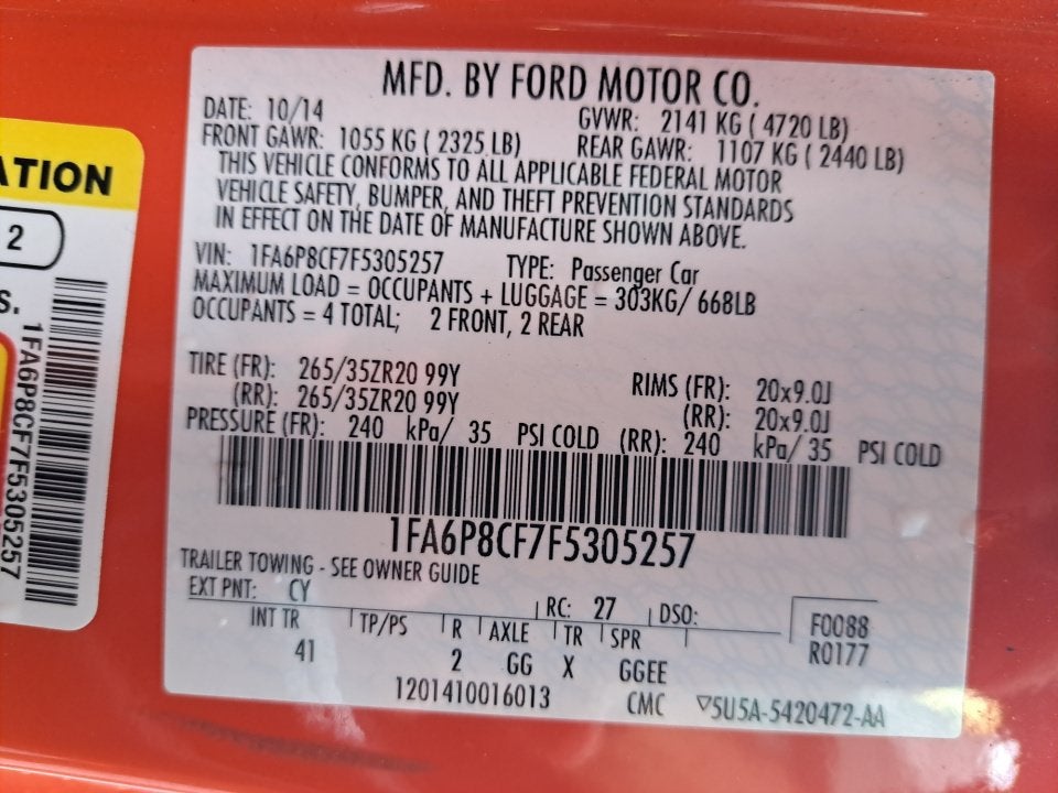 2015 Ford Mustang GT Premium