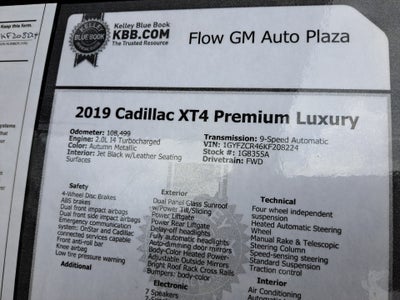 2019 Cadillac XT4 FWD Premium Luxury