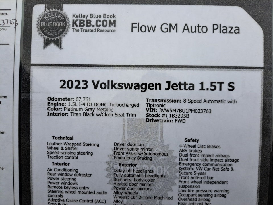 2023 Volkswagen Jetta 1.5T S