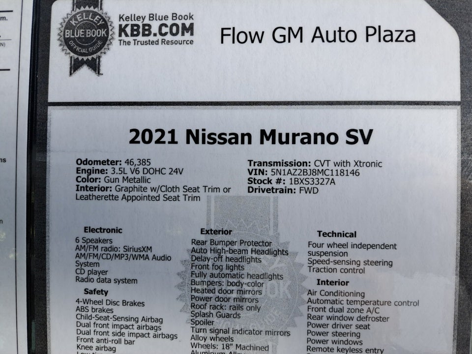 2021 Nissan Murano SV FWD