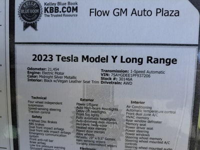 2023 Tesla Model Y Long Range Dual Motor All-Wheel Drive
