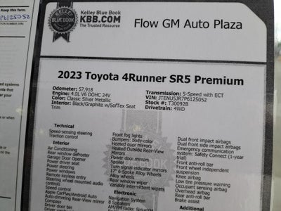 2023 Toyota 4Runner SR5 Premium